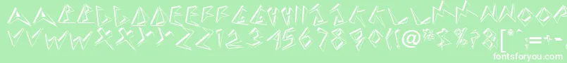 TaneshiaRegular Font – White Fonts on Green Background