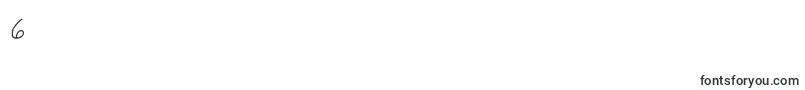 フォントRosemaryRegular – フォント数字6