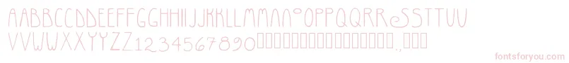 RosemaryRegular Font – Pink Fonts on White Background