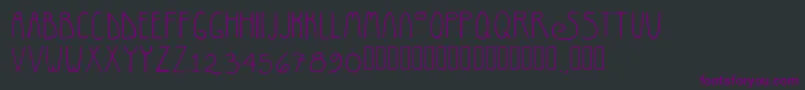 RosemaryRegular Font – Purple Fonts on Black Background