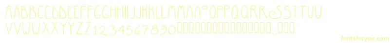 RosemaryRegular-fontti – keltaiset fontit