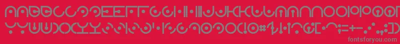 ZdykSagittarius Font – Gray Fonts on Red Background