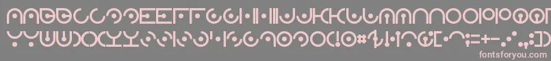 ZdykSagittarius Font – Pink Fonts on Gray Background