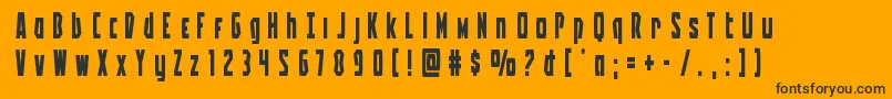 Battleworldtitle Font – Black Fonts on Orange Background