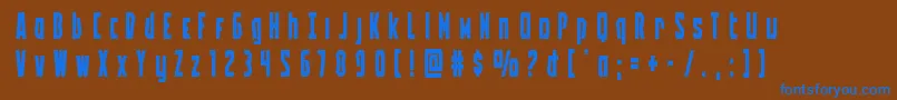 Battleworldtitle Font – Blue Fonts on Brown Background