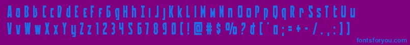 Battleworldtitle Font – Blue Fonts on Purple Background