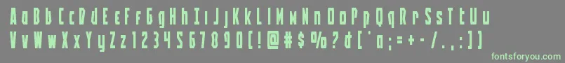 Battleworldtitle Font – Green Fonts on Gray Background