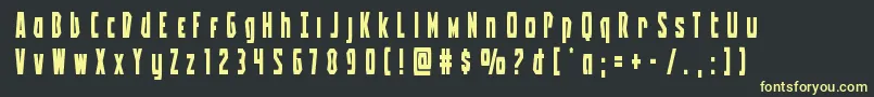 Battleworldtitle Font – Yellow Fonts on Black Background