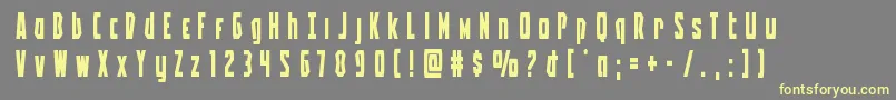 Battleworldtitle Font – Yellow Fonts on Gray Background