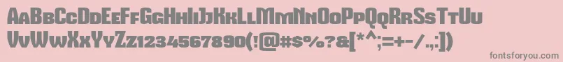 Mikodacspcs Font – Gray Fonts on Pink Background