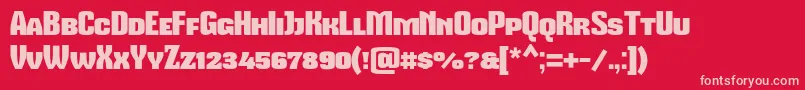 More about Mikodacspcs Font Mikodacspcs Font – Pink Fonts on Red Background