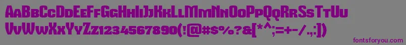 Mikodacspcs Font – Purple Fonts on Gray Background