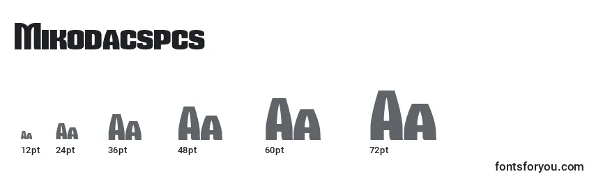 Mikodacspcs Font Sizes
