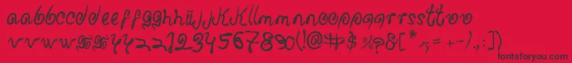 SharkAttack Font – Black Fonts on Red Background