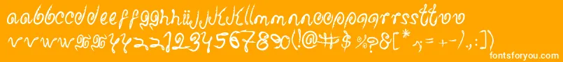 SharkAttack Font – White Fonts on Orange Background