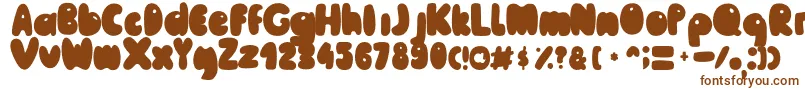 MailePoohRegular Font – Brown Fonts on White Background