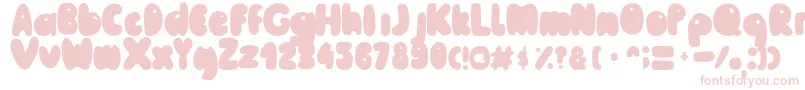 MailePoohRegular Font – Pink Fonts on White Background