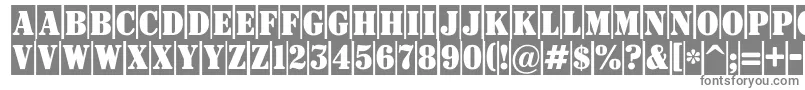 ASignboardtitulnrcm-Schriftart – Graue Schriften auf weißem Hintergrund