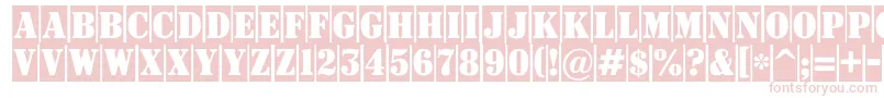 ASignboardtitulnrcm Font – Pink Fonts on White Background
