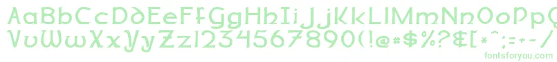 DalelandsNormal Font – Green Fonts on White Background