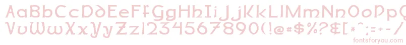 DalelandsNormal Font – Pink Fonts on White Background