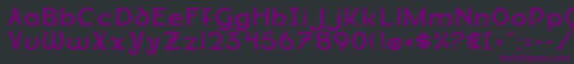 Шрифт DalelandsNormal – фиолетовые шрифты на чёрном фоне