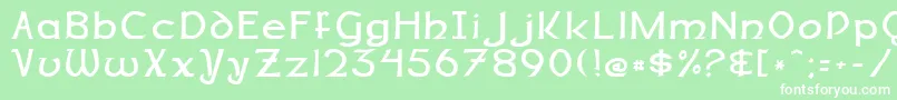Saiba mais sobre a fonte DalelandsNormal Fonte DalelandsNormal – fontes brancas em um fundo verde