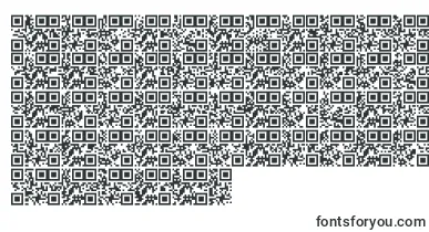 Alphanumericqr font – barcode Fonts