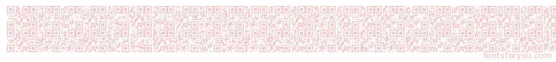 Alphanumericqr Font – Pink Fonts on White Background