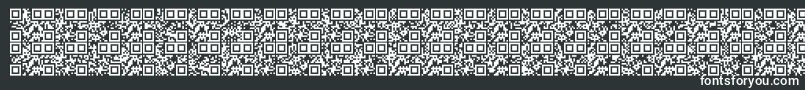 Alphanumericqr Font – White Fonts on Black Background