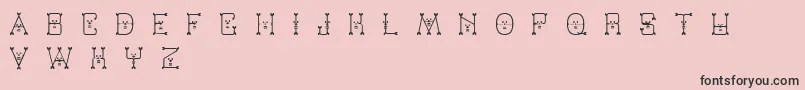 Varmint Font – Black Fonts on Pink Background