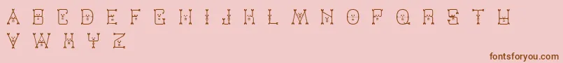 Varmint Font – Brown Fonts on Pink Background