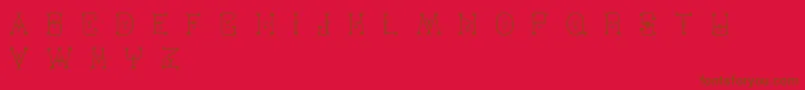 Varmint Font – Brown Fonts on Red Background