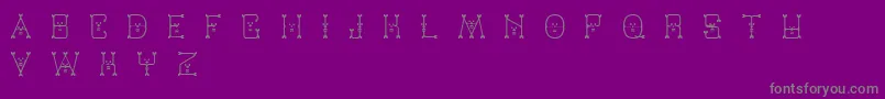 Police Varmint – polices grises sur fond violet