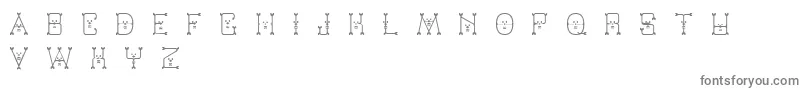 Varmint-Schriftart – Graue Schriften auf weißem Hintergrund