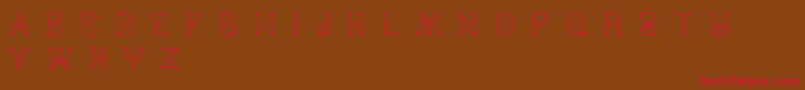 Varmint Font – Red Fonts on Brown Background
