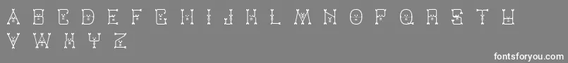 Varmint-Schriftart – Weiße Schriften auf grauem Hintergrund