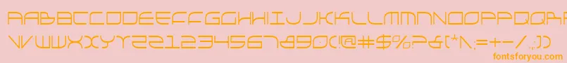 GalgaCondensed Font – Orange Fonts on Pink Background