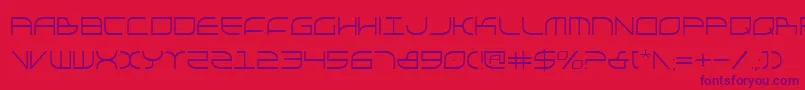 GalgaCondensed Font – Purple Fonts on Red Background