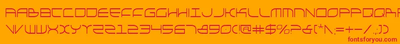 GalgaCondensed Font – Red Fonts on Orange Background