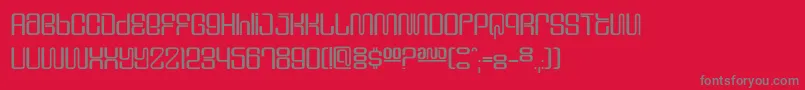Fonte Dssupervix – fontes cinzas em um fundo vermelho