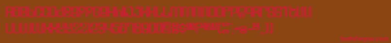 Dssupervix Font – Red Fonts on Brown Background