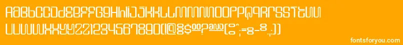 Dssupervix Font – White Fonts on Orange Background