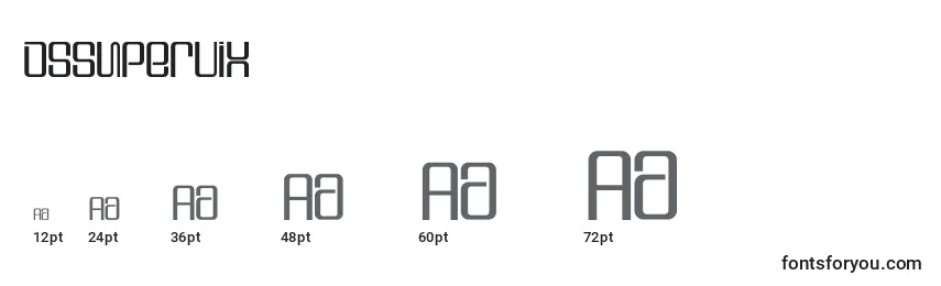 Dssupervix font sizes