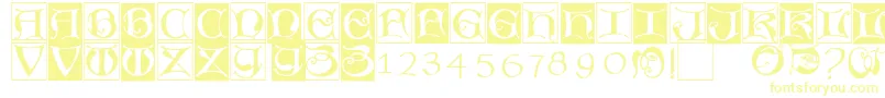 Missaluncialebricks-fontti – keltaiset fontit