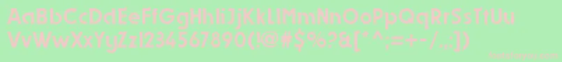 DynastyRegular Font – Pink Fonts on Green Background