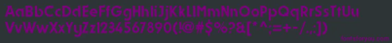 Шрифт DynastyRegular – фиолетовые шрифты на чёрном фоне