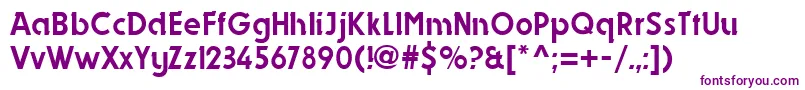 DynastyRegular Font – Purple Fonts on White Background