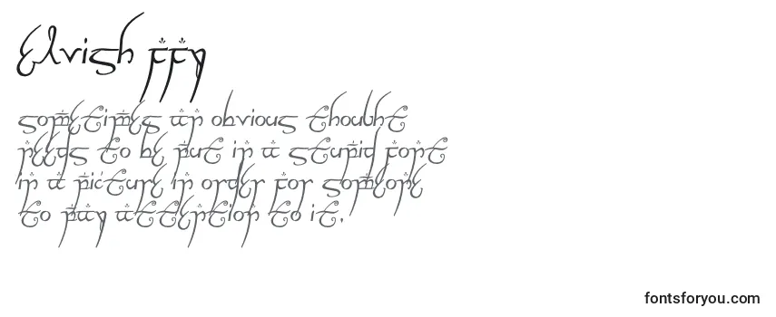 Обзор шрифта Elvish ffy