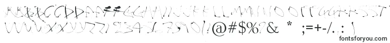 Alphasplat-fontti – Käsinkirjoitetut fontit